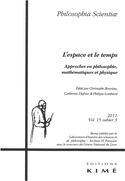Philosophia Scientiae, v. 15, cahier 03